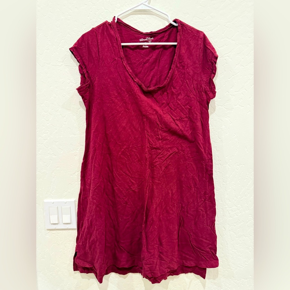 Universal Thread all cotton dark Red Mini Dress